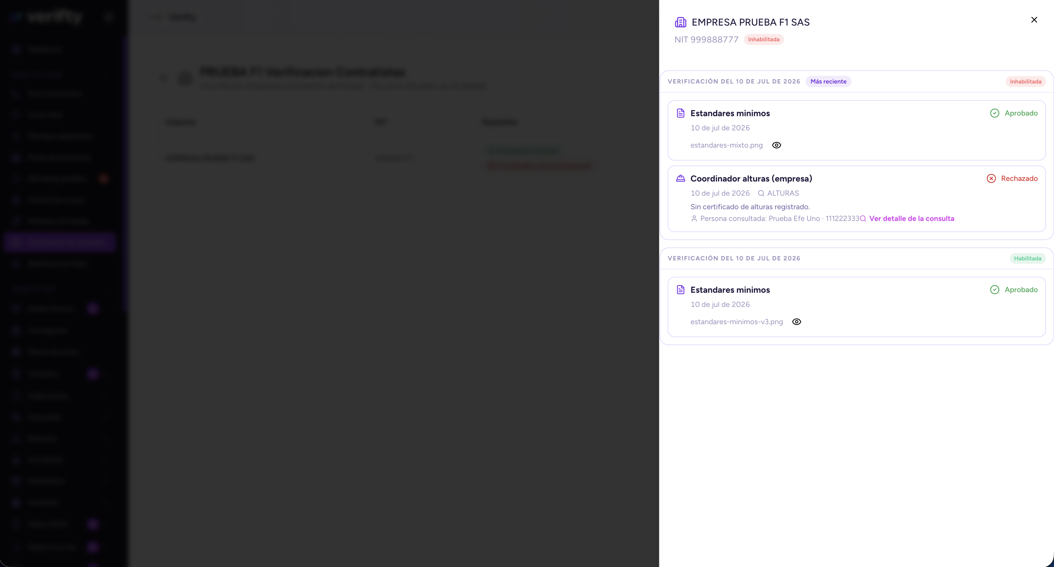 Verificaciones de requisitos y documentos antes de autorizar un permiso de trabajo